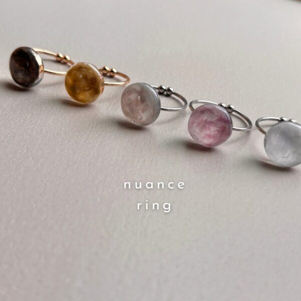 個性を纏うnuance ring 個性派 シンプル　指輪　フリーサイズ　サージカルステンレス　